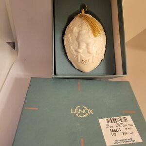 Lenox 1995 Annual Santa Ornament – Porcelain with Original Box
